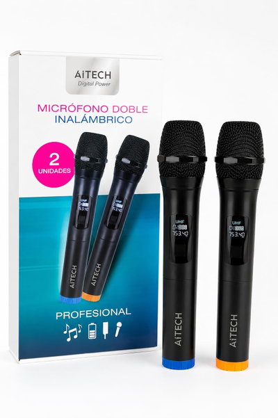 MICROFONO DOBLE INALAMBRICO PROFESIONAL