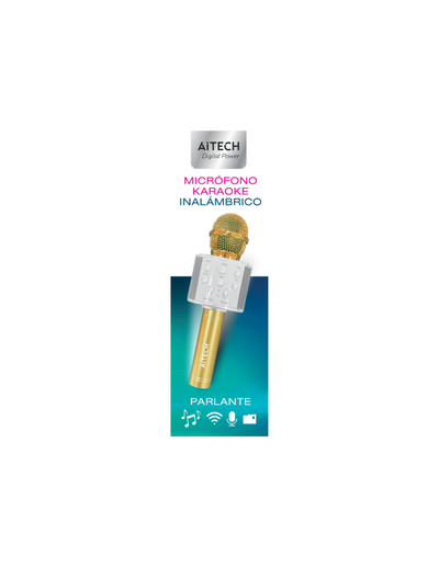 MICROFONO KARAOKE - AITECH VARIOS COLORES