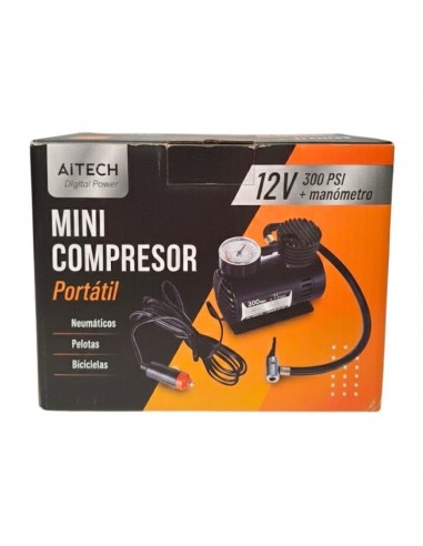 MINI COMPRESOR DE AIRE AITECH PORTATIL 12V