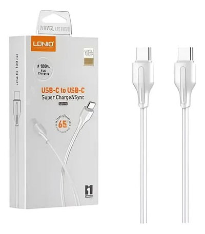 CABLE LDNIO LC121 65W FAST USB-C A USB-C