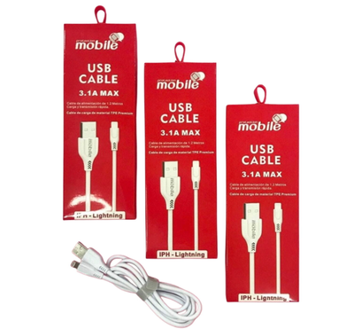 CABLE PROTECCION MOBILE USB A LIGHTING 1.2MT