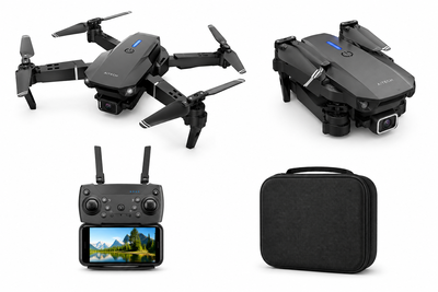 MINI DRON PLEGABLE DOBLE CAMARA 360°