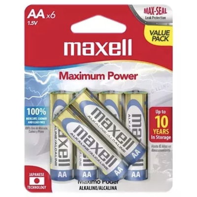 PILA  AA MAXELL BLISTER X 6