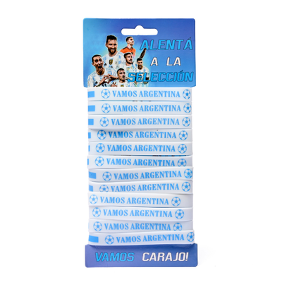 PULSERA ARGENTINA GOMA C/U