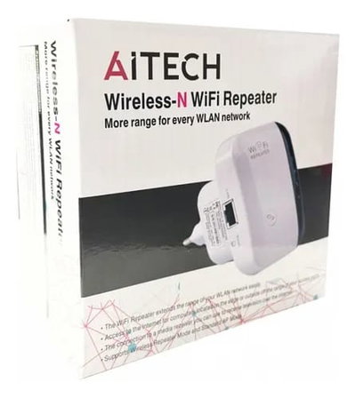REPETIDOR DE WIFI AITECH INALAMBRICO CON ENCHUFE