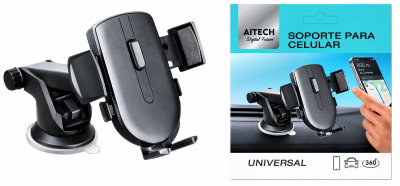 SOPORTE CELULAR AUTO UNIVERSAL AITECH 30570