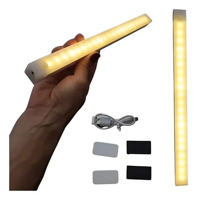 BARRA DE LUZ LED CALIDA C/ SENSOR MOV 30CM