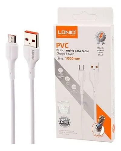 CABLE LDNIO LS841 25W FAST CHARGE USB A MICRO USB