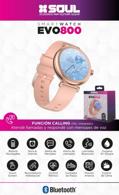 SMARTWATCH SOUL EVO 800 ROSA GOLD