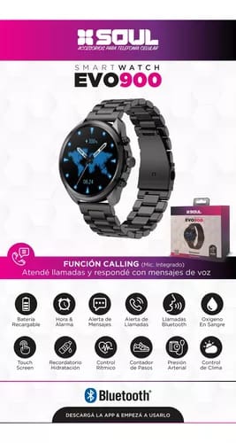 SMARTWATCH SOUL EVO 900 NEGRO