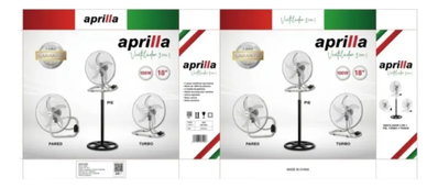 VENTILADOR APRILLA 18`` 3EN1 100W 5 ASPAS METALICA