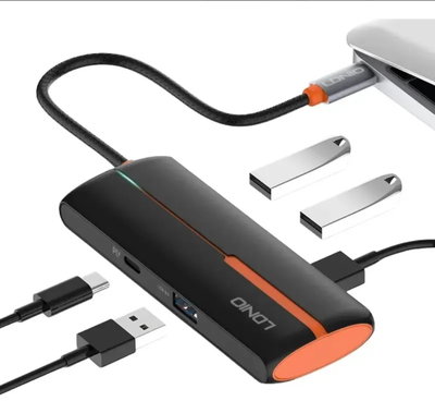 HUB USB-C LDNIO DS-25U 5 EN 1 USB-C + 4 PUERTOS