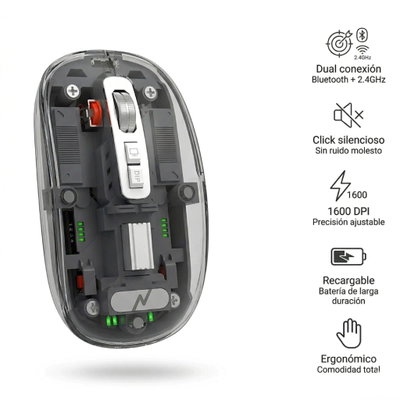 MOUSE INALAMBRICO 2.4 BT NOGA ST-171