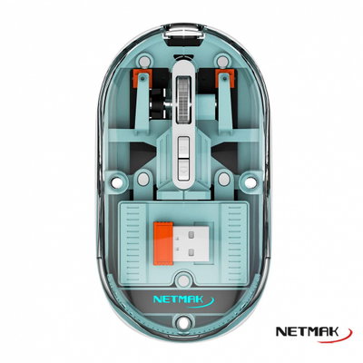MOUSE NETMAK INALAM TRANSPARENTE NM-M670