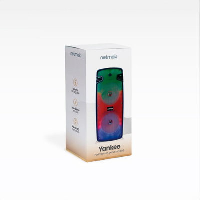 PARLANTE NETMAK BT DOBLE 8" X/MIC NM-YANKEE