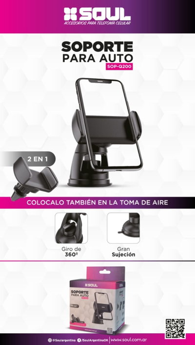 SOPORTE UNIVERSAL 2 EN 1 AIR Q200 SOUL