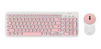 TECLADO Y MOUSE INALAMBRICO S5600 ROSA  -