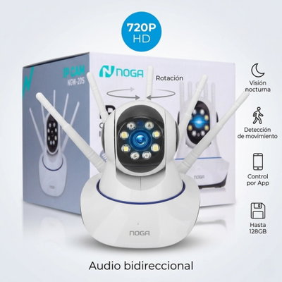 CAMARA DE SEGURIDAD IP WIFI 4ANT NOGA NGW-20S