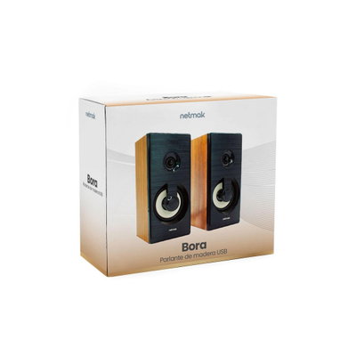 PARLANTE MADERA 19CM NETMAK BORA