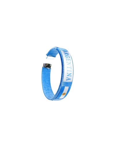 PULSERA DE GOMA ARGENTINA 6CM DIAMETRO