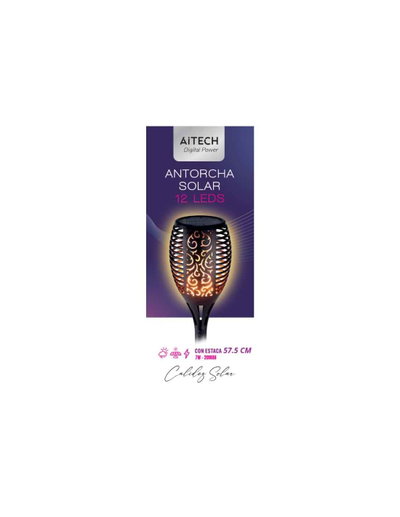 ESTACA SOLAR CALIDA EXTERIOR 47CM 33 LED 010101