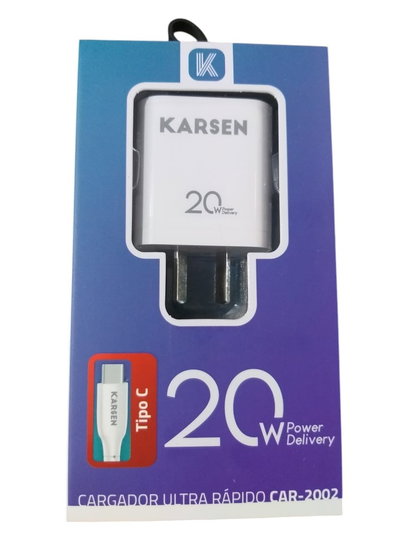 CARGADOR 2002 KARSEN 20W TIPOC