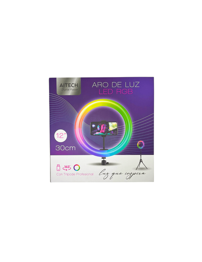ARO DE LUZ RGB 12" 30 CM AITECH