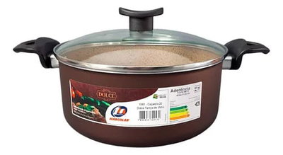 CACEROLA 20 DOLCE -TAPA DE VIDRIO MARCOLAR