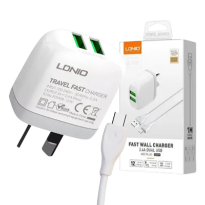 CARGADOR DE PARED LDNIO A2219 2.4 TIPOC