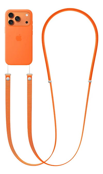 CORREA BODY STRAP IPHONE 17 NARANJA Y NEGRA