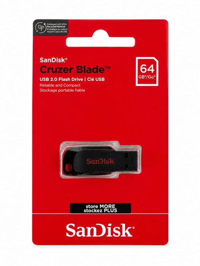 PENDRIVE SANDISK 64 GB CRUZER BLADE -