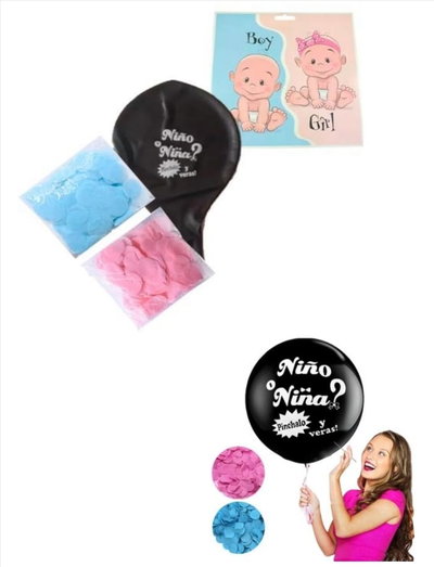 SET DE GLOBO REVELACION DE SEXO BEBE