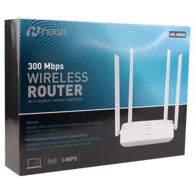 ROUTER WIFI 4 ANTENAS NOGA 300 MPBS NG-WR08