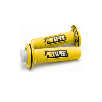PUÑO PRO TAPER FLUO C/ CARRIL ACELERADOR AMARILLO