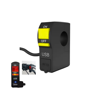 TECLA ON / OFF CON TOMA USB C/ LUZ AMARILLO