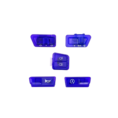 KIT TECLAS LUCES 110cc AZUL