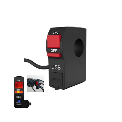 TECLA ON / OFF CON TOMA USB C/ LUZ ROJO