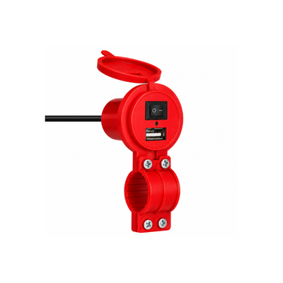TOMA USB SIMPLE ROJO