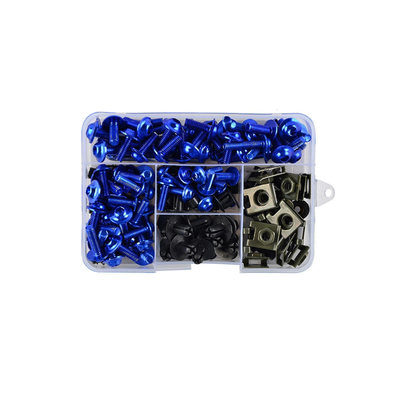 KIT TORNILLOS, ARANDELAS Y TUERCAS X177 PCS AZUL