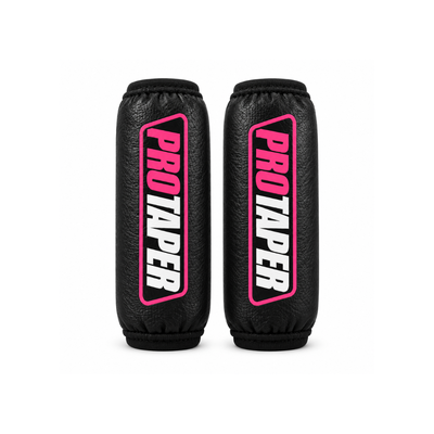 CUBREAMORTIGUADORES CUERINA PRO TAPER NEGRO / ROSA