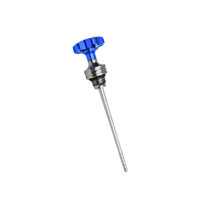 MEDIDOR DE ACEITE ALUMINIO LARGO AZUL