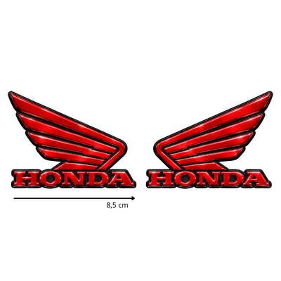 KIT x2 ALAS HONDA ROJO (EXCELENTE CALIDAD)