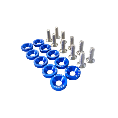 KIT x10 ARANDELAS ANODIZADAS + TORNILLOS AZUL
