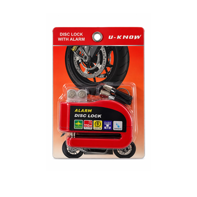 TRABA DISCO CON ALARMA DOBLE FUNCION C/ PILAS EXTRA