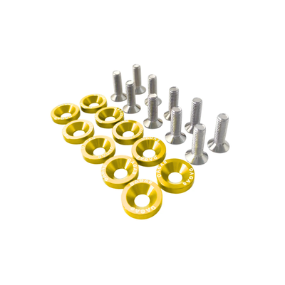 KIT x10 ARANDELAS ANODIZADAS + TORNILLOS DORADO