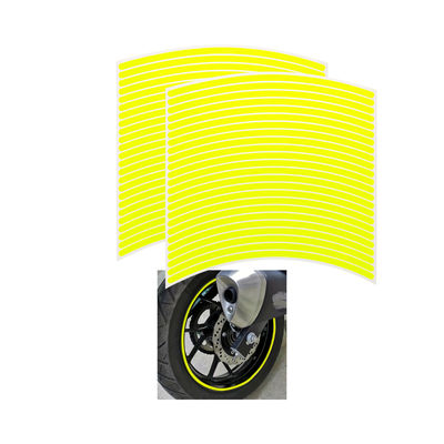 KIT DE CALCOS PARA LLANTA (x2) AMARILLO