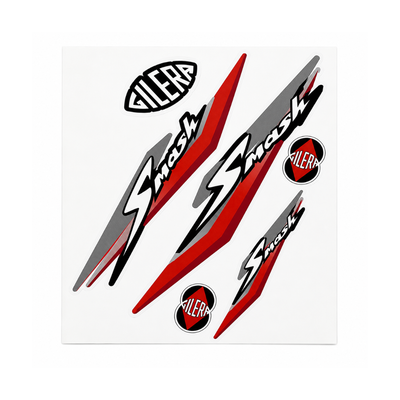 KIT DE CALCOS TIPO ORIGINAL SMASH 110CC ROJO