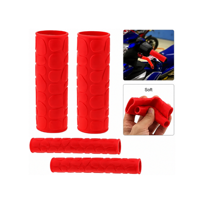 PROTECTOR DE PUÑO Y MANIJA (4 PIEZAS) ROJO