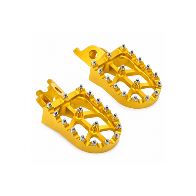 PEDAL TIPO CRF ALUMINIO DORADO