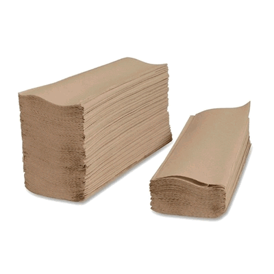 TOALLA INTERCALADA BEIGE X CAJA